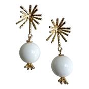 White Bloom Earrings image