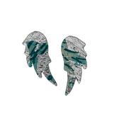 Wings of Desire Sgraffito Stud Earrings in various colours