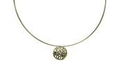 Líos Small 9ct Yellow Gold Pendant on Gold Plated Steel Cable image