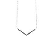 Sterling Silver V Necklace image
