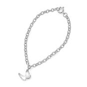 Small Silver Butterfly Bracelet image