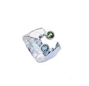 Blue Topaz &amp; Peridot Faerie Tale Ring