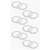 Sticker Strass Double Ring Crystal