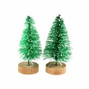 Mini Frosted Christmas Tree: 5cm: 2 Pieces