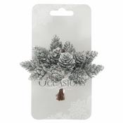 Silver Glitter Pinecones