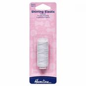 White Shirring Elastic image