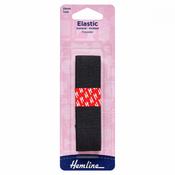 25mm Black Elastic