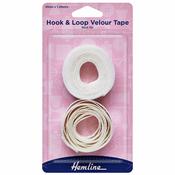 Hook &amp;amp; Loop Velcro Tape Stick On-White image
