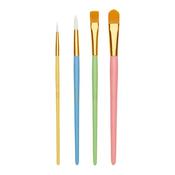 4 Tapered Nylon Paint Brushes