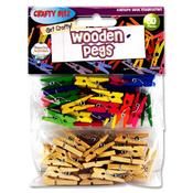50 Mini Clothes Pegs