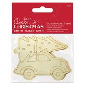 Etched wooden Shape: Cars