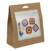 My First Crochet Kit: Granny Squares
