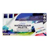 18 Colour Watercolour Palette W/water Brush Pen image