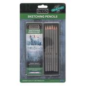 Sketching Pencils Set- B-6b In Tin image