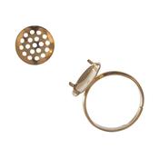 Small Gilt Ring With Sieve