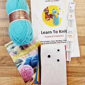 Kids Learn To Knit Kit image