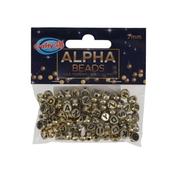 Crafty Bitz 7mm Alpha Beads Gold image
