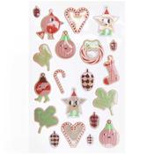 Rico Design Puffy Stickers Christmas Rocks 20pce