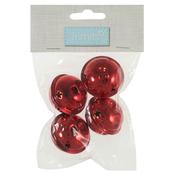 Star Jingle Bells Red 4cm 4pk