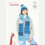 Stylecraft Softie Chunky Accessories Knitting Pattern (10110) image