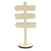 Wooden Standing Signpost 12cm