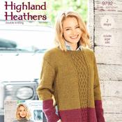 Stylecraft Highland Heathers DK Knitting Pattern (9792) image