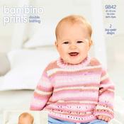 Stylecraft Bambino Prints DK Knitting Pattern (9842) image