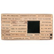 Rico Design Paper Poetry Stamp Set Greetings