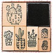 Rico Design Paper Poetry Stamp Set Cactus
