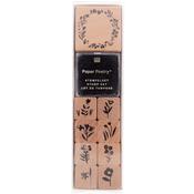 Rico Design Paper Poetry Stamp Set Floral