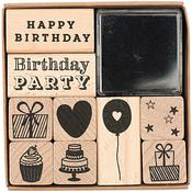 Rico Design Paper Poetry Stamp Set Happy Birthday