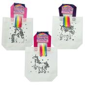 Colour In Canvas Bag Unicorn