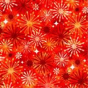 Noel Snowflakes Cotton Red