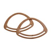 Bag Handle Oval 7in Light brown