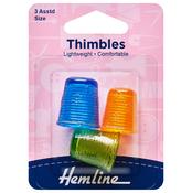 Hemline Thimble 3pk Assorted image