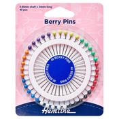 Hemline Berry Pins Rosette 34mm
