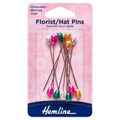 Florist/Hat Pins Assorted Colours