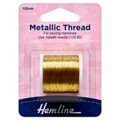 Metallic Thread Gold 100mtr