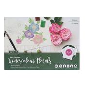 Pre-Drawn Watercolour Florals 12 Sheets