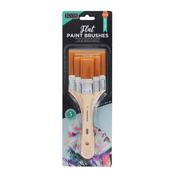 Flat Paint Brushes pk 3
