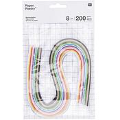 Rico Paper Strips 8mm x 40cm Multicolour 200pcs