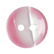 Pink Polyester Stripe Buttons 12mm image