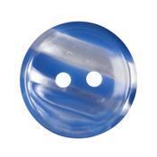 Blue Polyester Stripe Buttons 15mm image