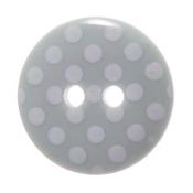 Spotty Sage and White Buttons 15mm image