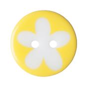 Flower Light Yellow Buttons 13mm image