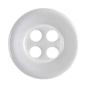 White Buttons 10mm Pk 13