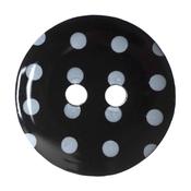 Black Dotty Buttons 15mm 6pk image