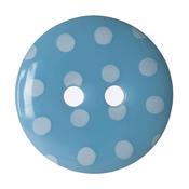 Sky Blue Dotty Buttons 15mm 6pk image