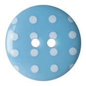 Sky Blue Dotty Buttons 22.5mm 3pk image
