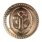 Gold Anchor Button 15mm 7pk image